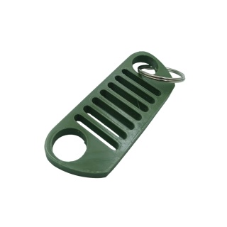 Brelok brylok breloczek do kluczy JEEP WRANGLER JK ZIELONY zły grill